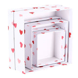 Kaemingk giftbox papier set van 3 wit rood