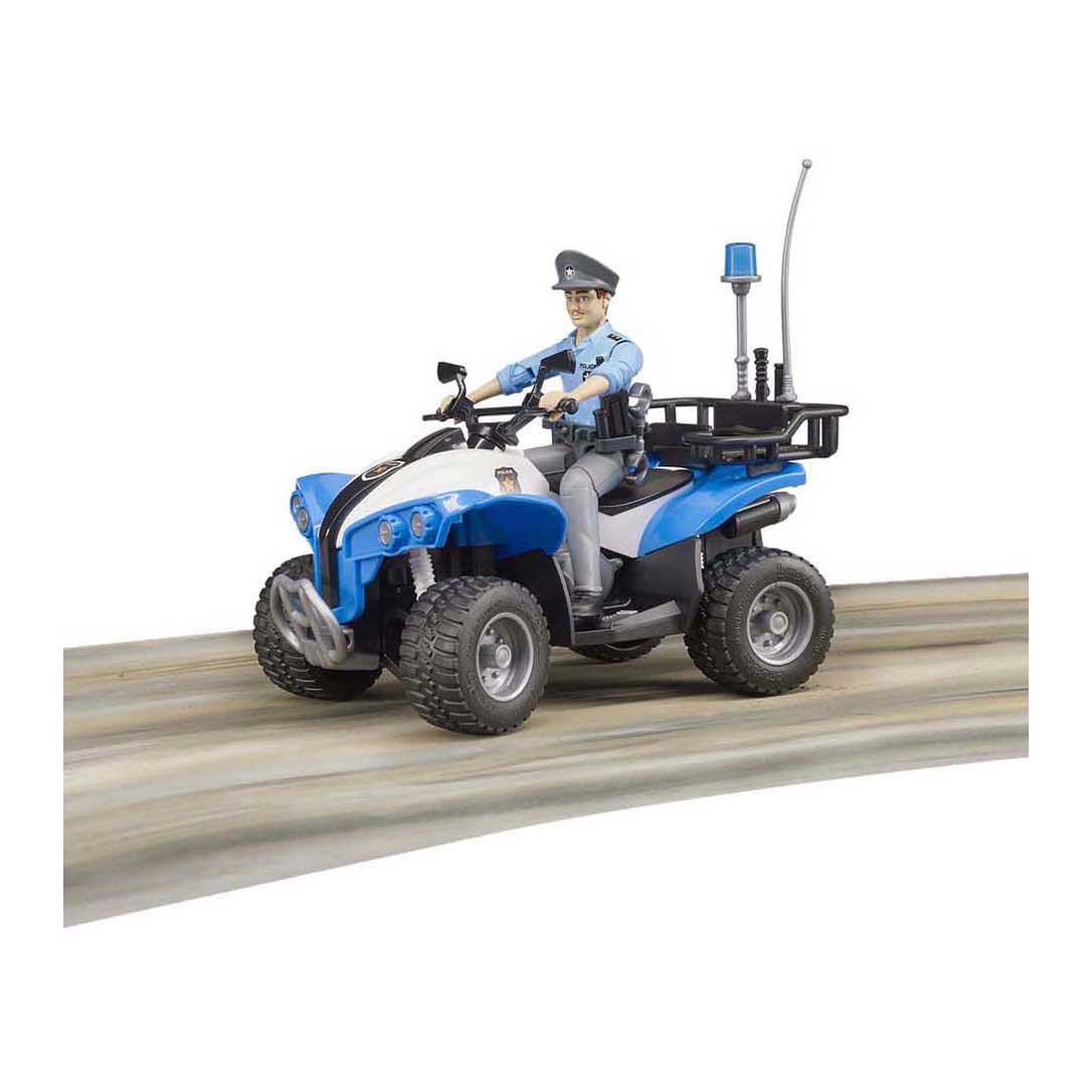 Bruder bworld politie quad met agente 1:16