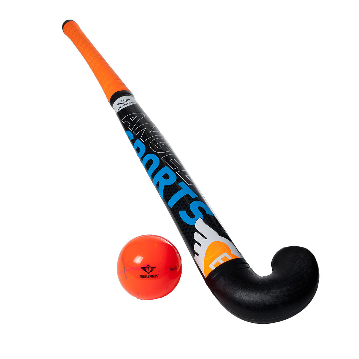 Hockeyset oranje en groen 30''