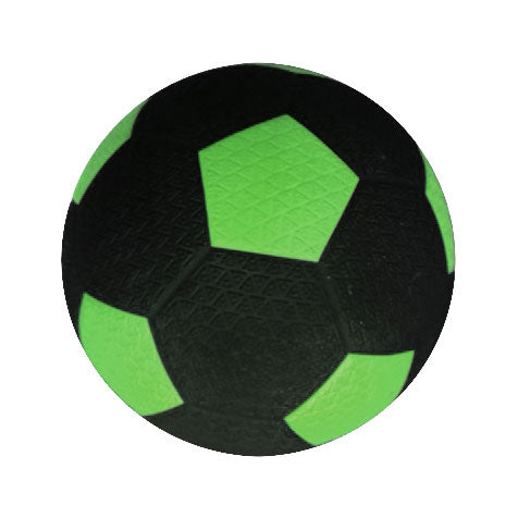 Straatvoetbal rubber groen