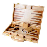 Backgammon Hout bruin 48 x 38 cm