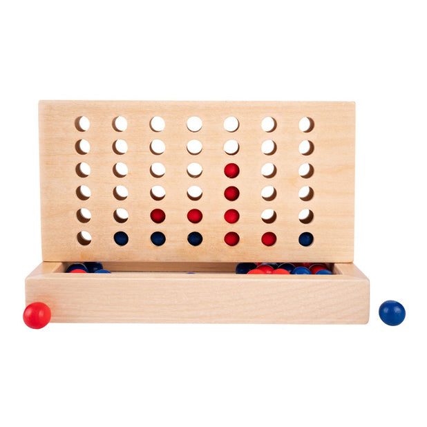 Houten vier op een rij-spel