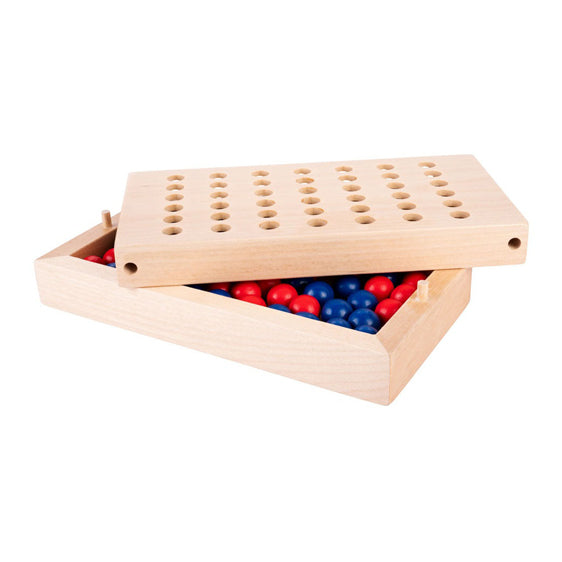 Houten vier op een rij-spel