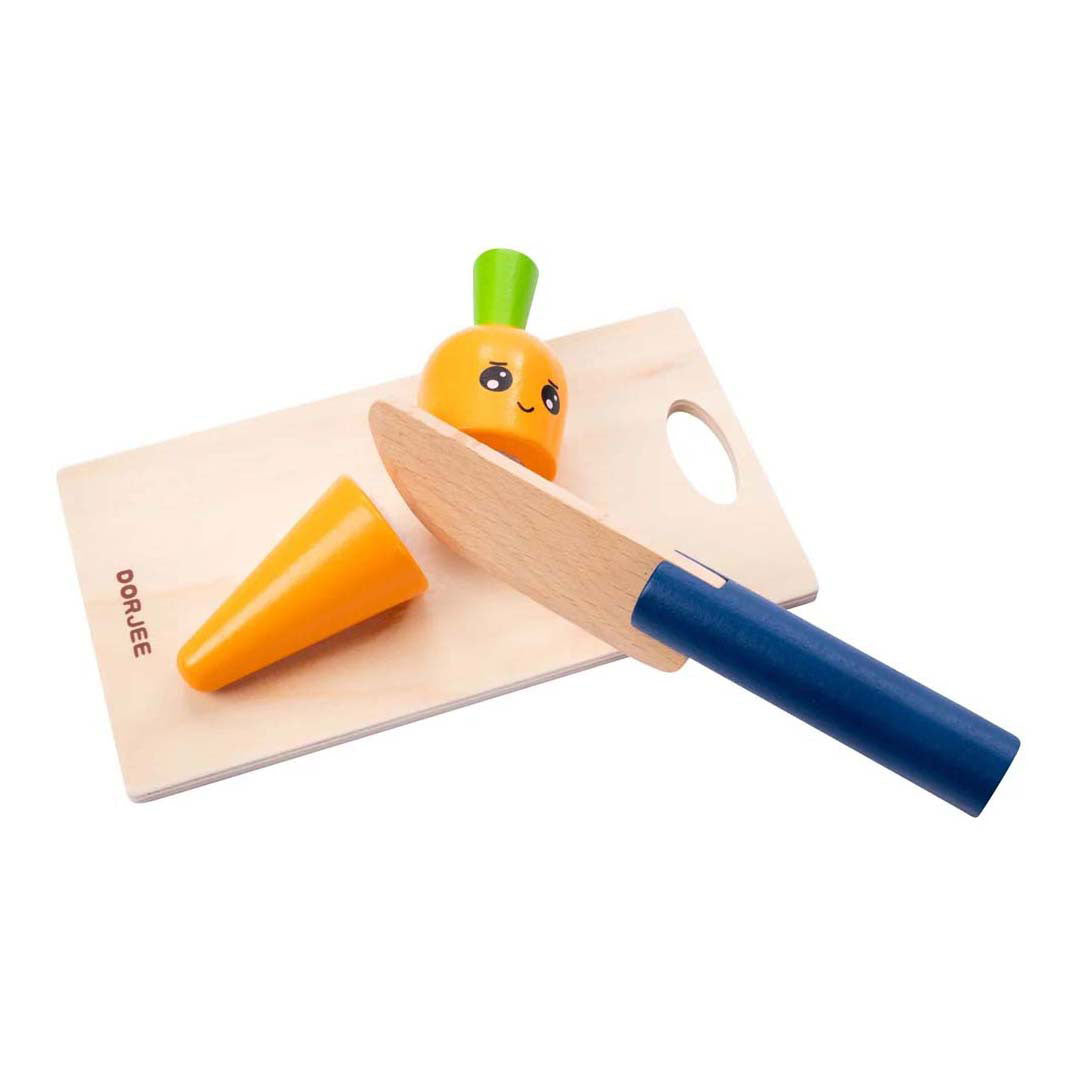 Houten snijset groente en fruit