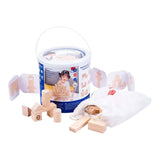 Houten bouwplankjes naturel, 84st.