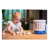Houten bouwplankjes naturel, 84st.