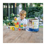 Houten bouwblokken kleur, 84st.