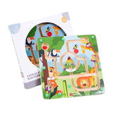 Magnetisch labyrint dieren - 22x22cm