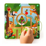 Magnetisch labyrint dieren - 22x22cm