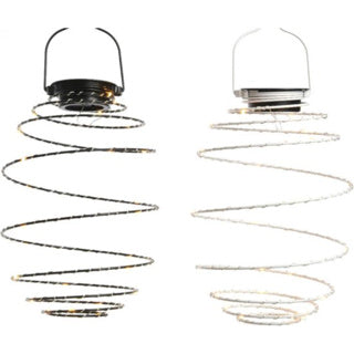 Solar hanglamp ijzerdraad 2 assorti kleur 16 cm doorsnee