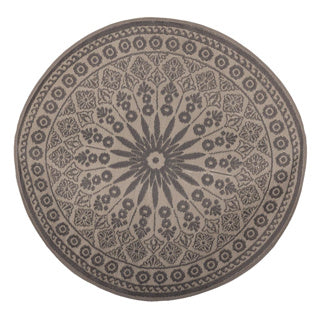 Esschert design tuintapijt grijs rond 170 cm