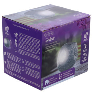 Kaemingk solar lamp steen polyresin