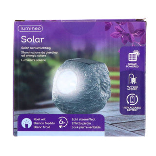 Kaemingk solar lamp steen polyresin