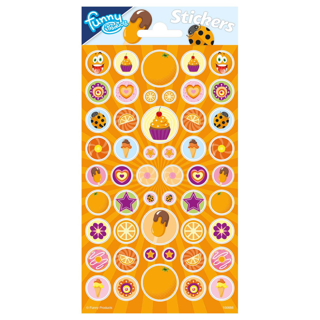 Totum stickervel met geur - sinaasappel