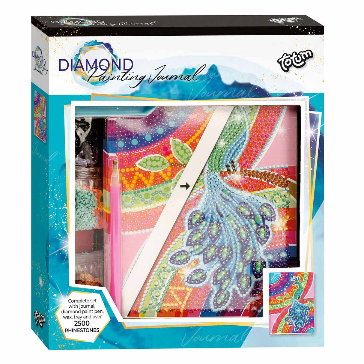Totum diamond painting dagboek - pauw