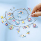Totum eenhoorn - puffy bedelarmbandjes