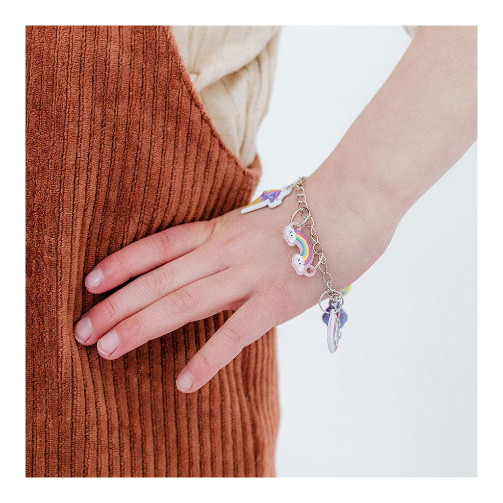 Totum eenhoorn - puffy bedelarmbandjes
