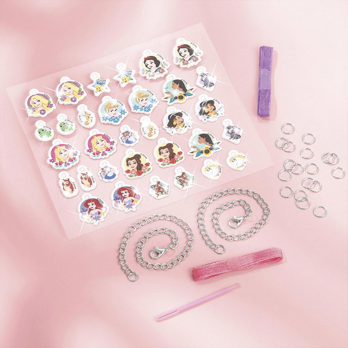 Totum disney prinses - puffy bedelarmbandjes