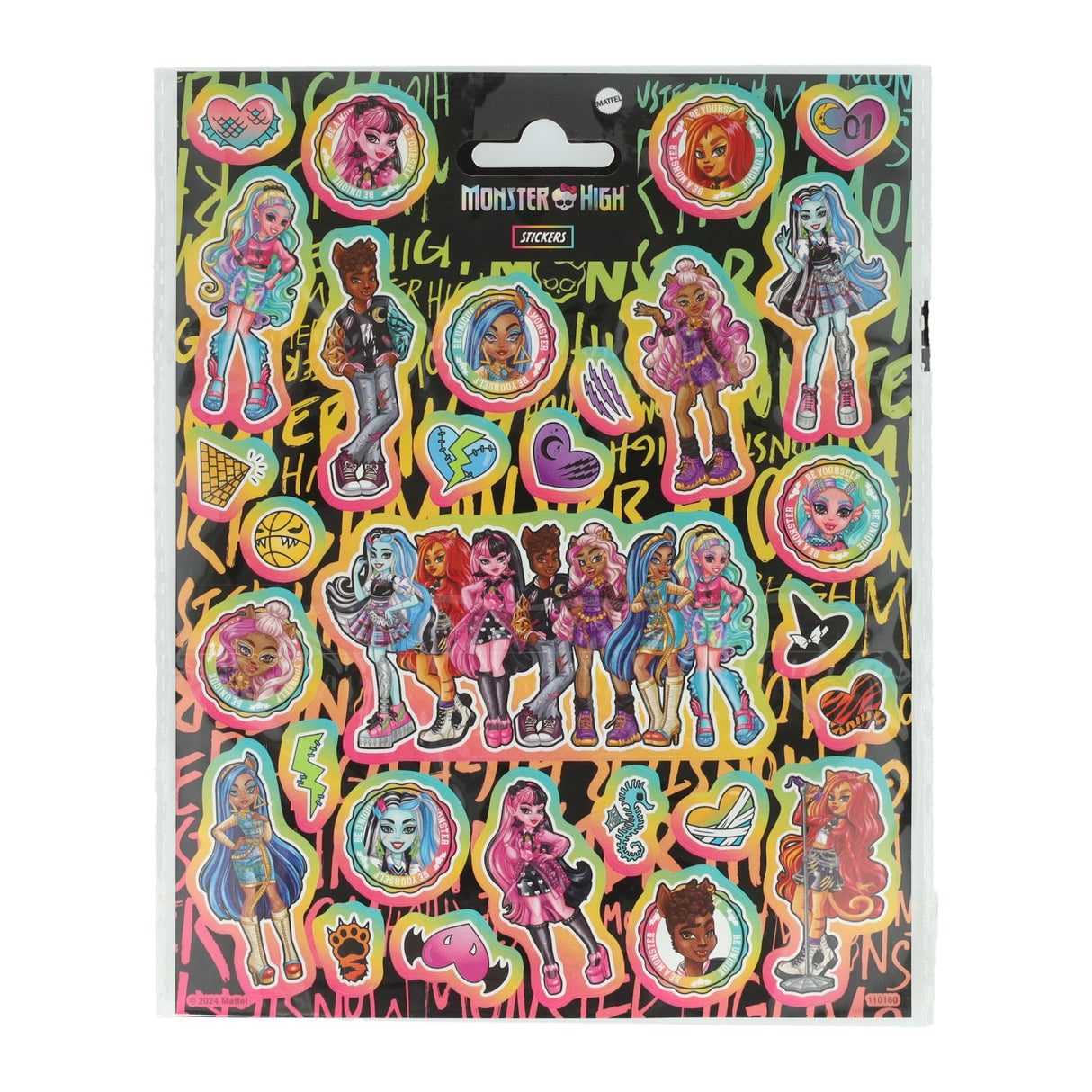 Creative craft group stickers monster high set