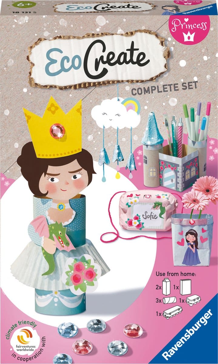 Ravensburger eco create hobby set mini princessen