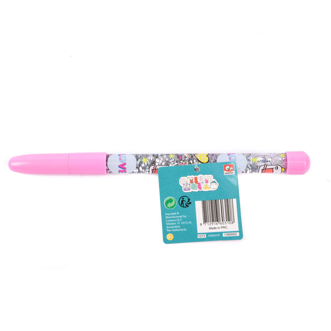 Canenco pen met water glitters