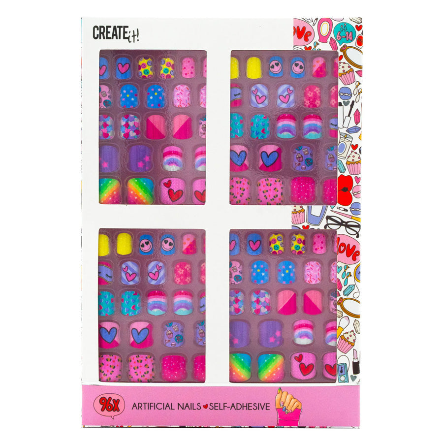 Create it! kunstnagels zelfklevend maxi set, 96st