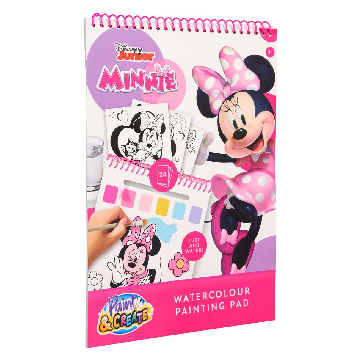 Canenco minnie mouse water verfset boek - incl kwast