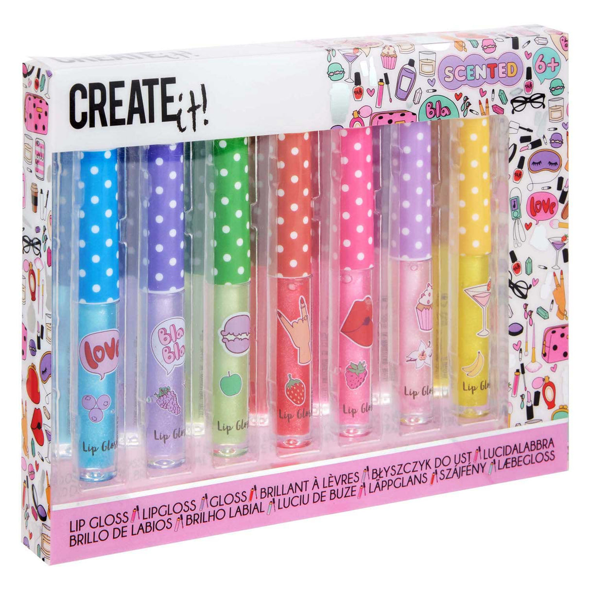 Canenco create it! lipgloss geur glitter - 7st.
