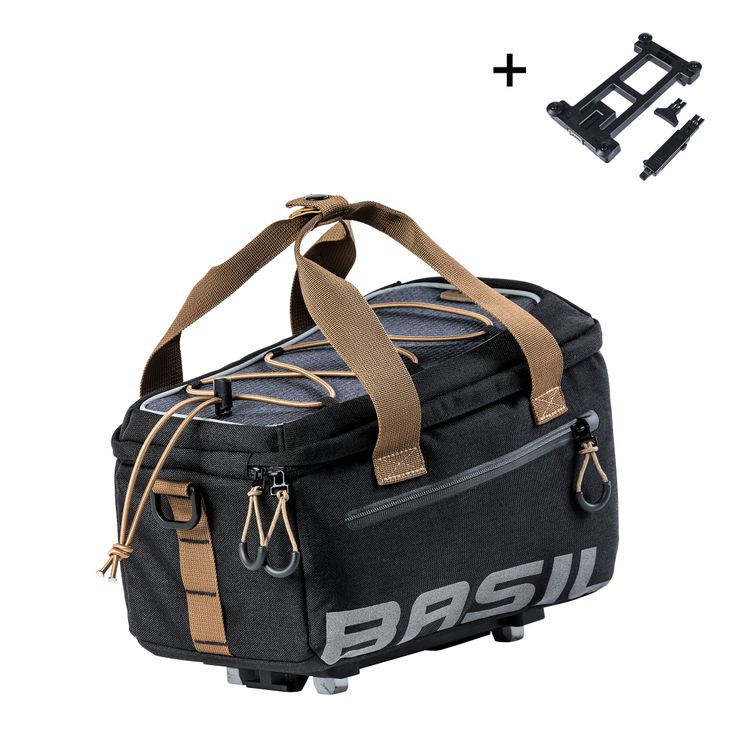 Basil tas miles trunkbag mik zwart | 7l