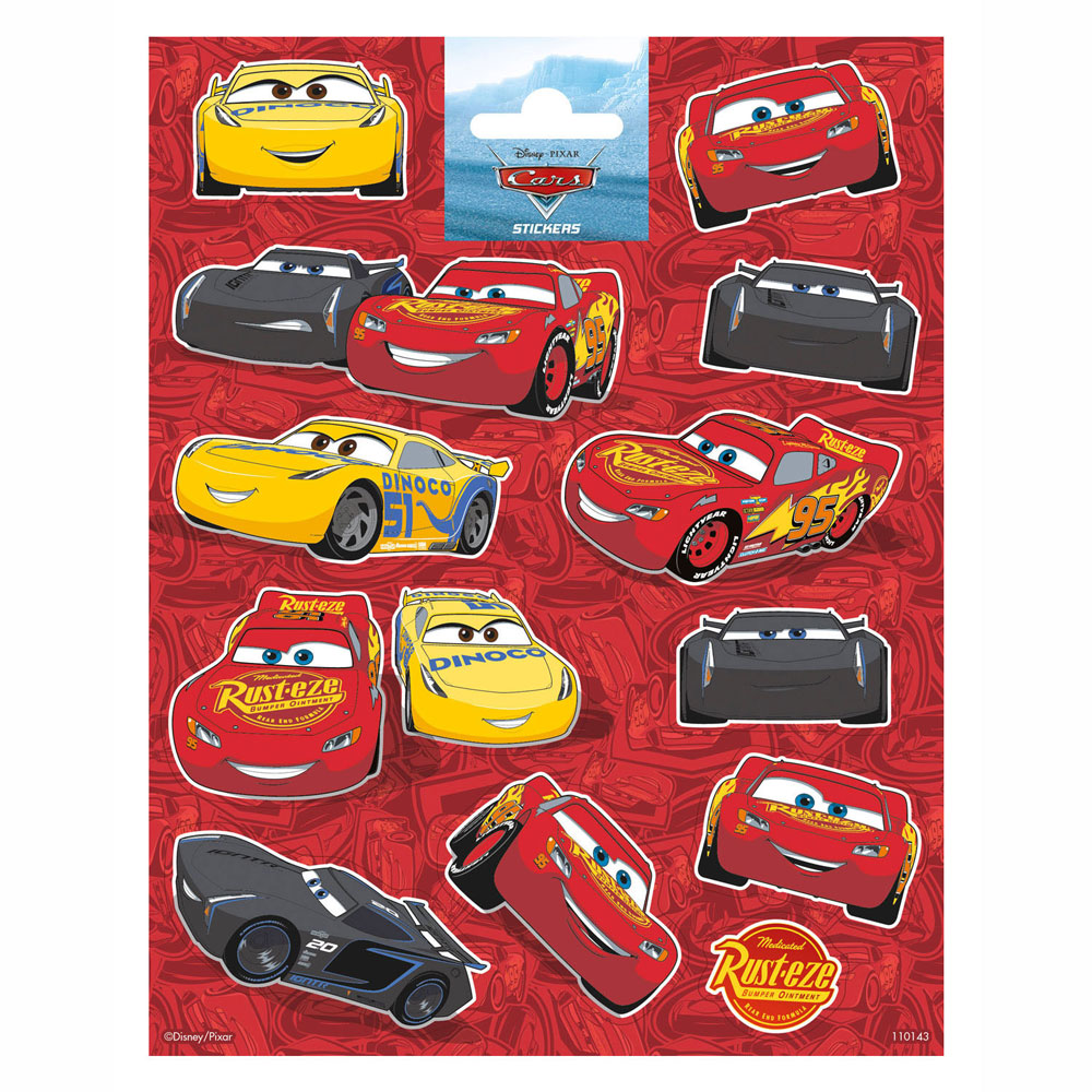 Totum stickervel cars