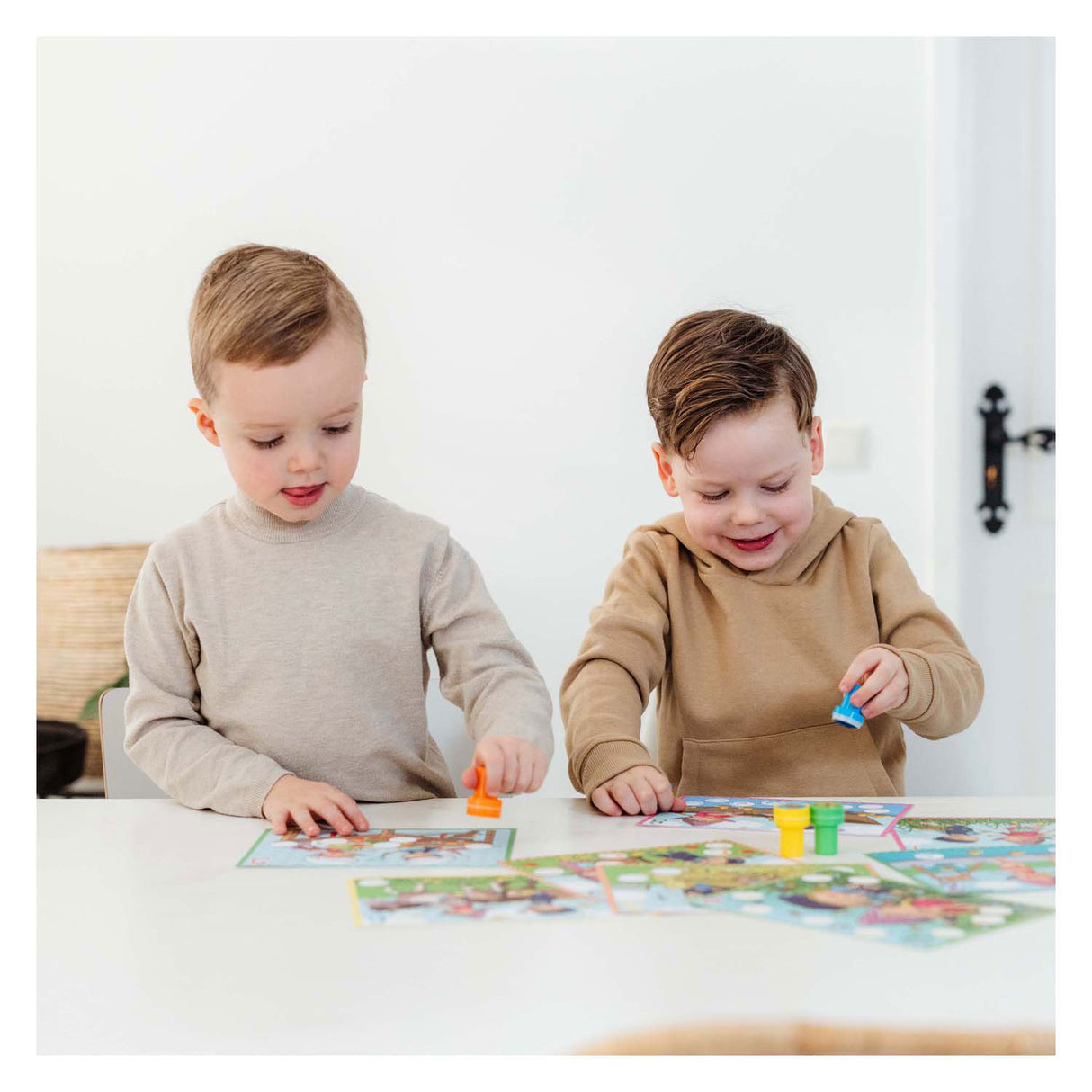 Bambolino toys fien en teun educatieve stempelset 14-delig