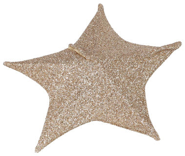 No brand kerst ster 50 cm 30 led stof goud