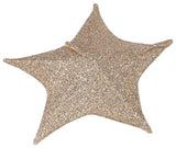 No brand kerst ster 50 cm 30 led stof goud