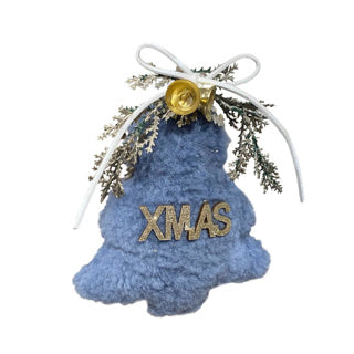 Kerst hangdeco 12cm blauw 3 assorti