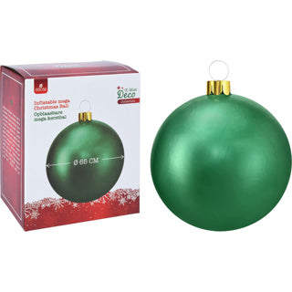 Overige merken kerstbal opblaasbaar dia 65cm groen