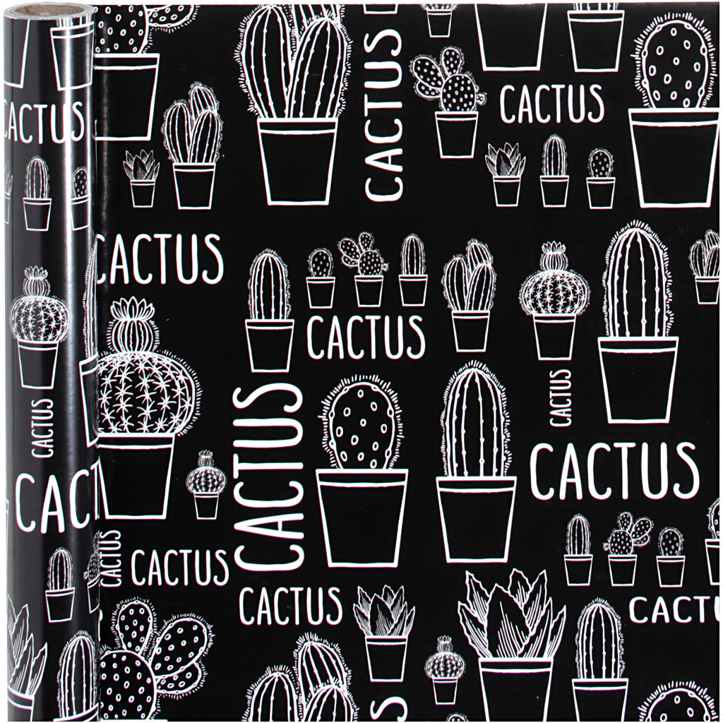 Creativ company inpakpapier, cactus, b: 50 cm, 80 gr, 5 m 1 rol