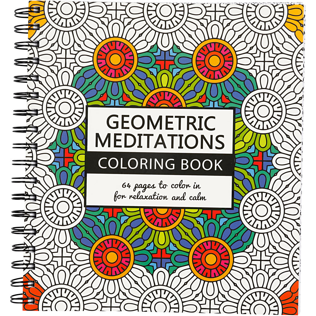 Creativ company kleurboek, geometric, afm 19,5x23 cm, aantal pagina's 64, 1 stuk