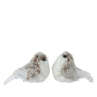 Kaemingk vogel kunstbont op clip 2assl.12cm x w.6cm x h.8cm