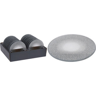 Onderzetter 10cm zilver