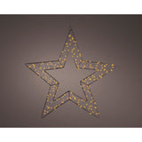 Kaemingk micro led ster metaal steady buitendia58cm x l.1cm x w.58cm x h.58cm