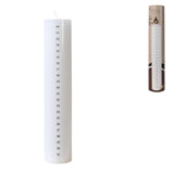 No brand kerst adventskaars wit senza 25 cm