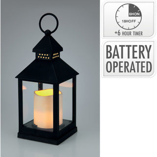No brand lantaarn met led kaars 23cm
