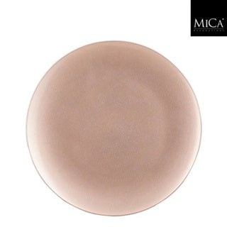 Edelman mila decoratie bord recycled plastic champagne h2xd33cm