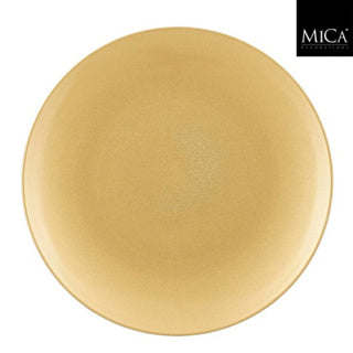 Edelman mila decoratie bord recycled plastic goud h2xd40cm