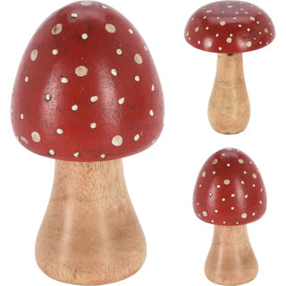 Paddenstoel 15cm 2ass rood