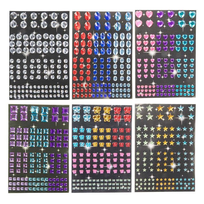 Diamanten stickers, 120st.