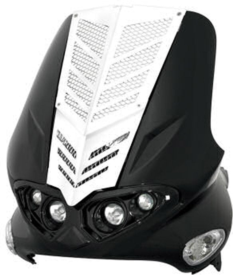 Opticparts df voorfrontrooster gilera runner oud model aluminium wit
