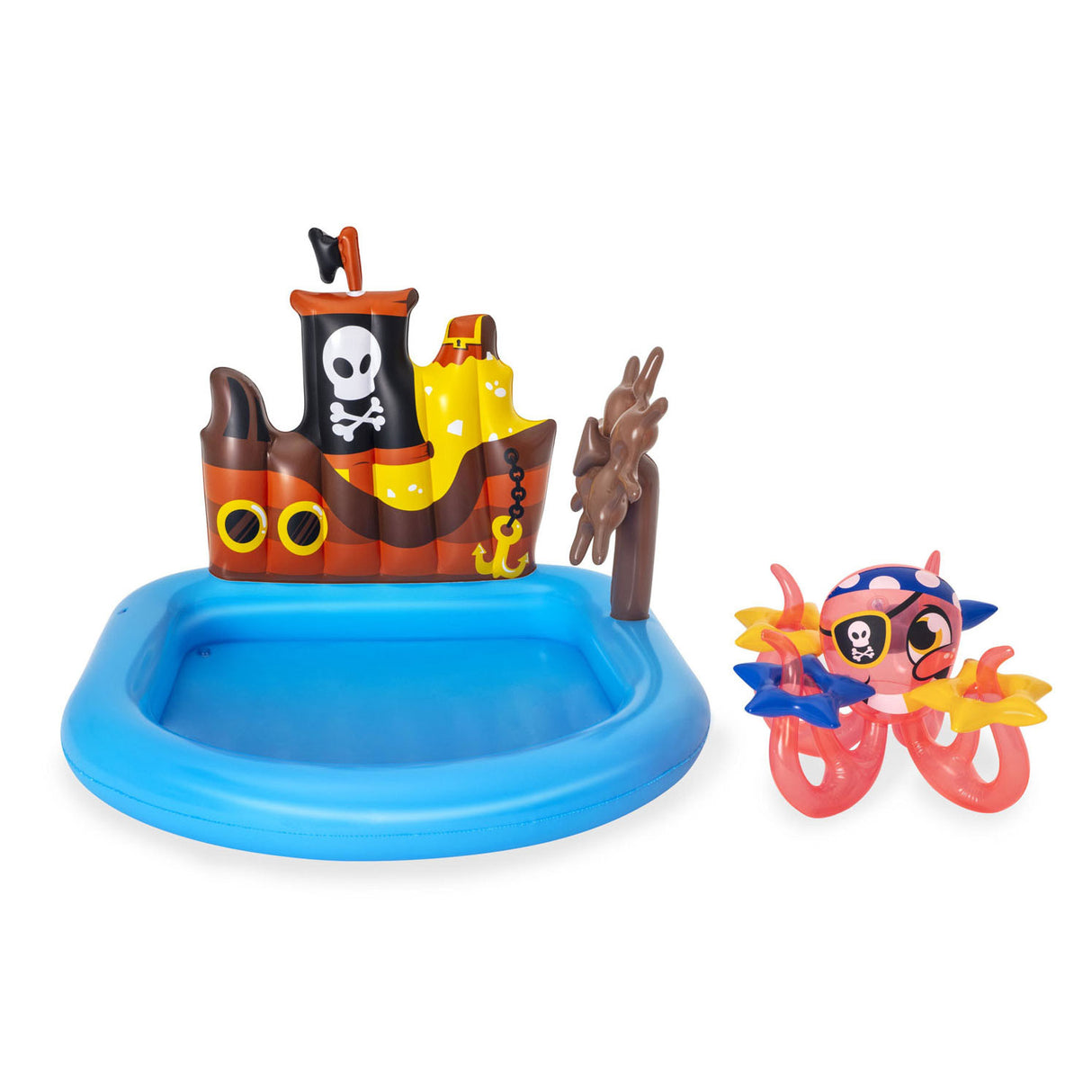 Bestway playcenter sleepboot piraat zwembad, 140x130x104cm