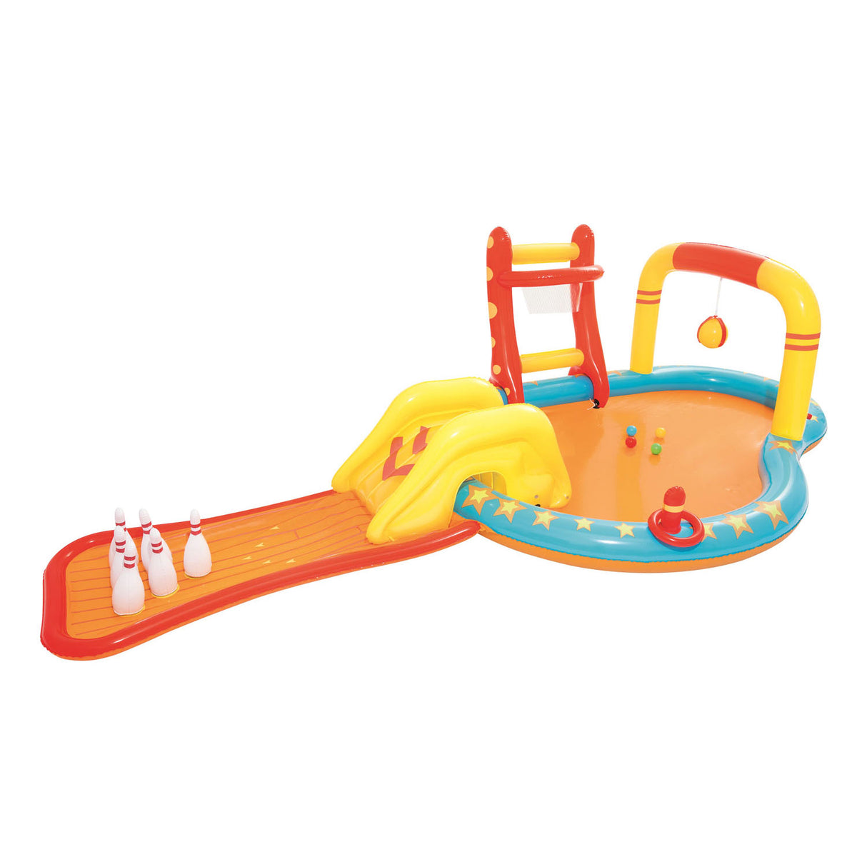 Bestway opblaasbaar speelcenter lil' champ, 435x213x117cm