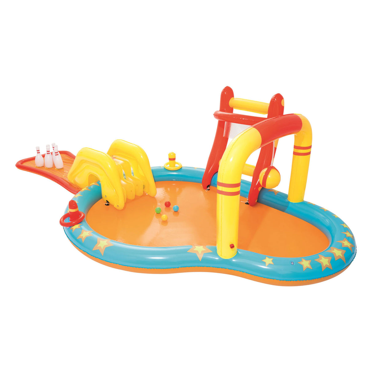 Bestway opblaasbaar speelcenter lil' champ, 435x213x117cm